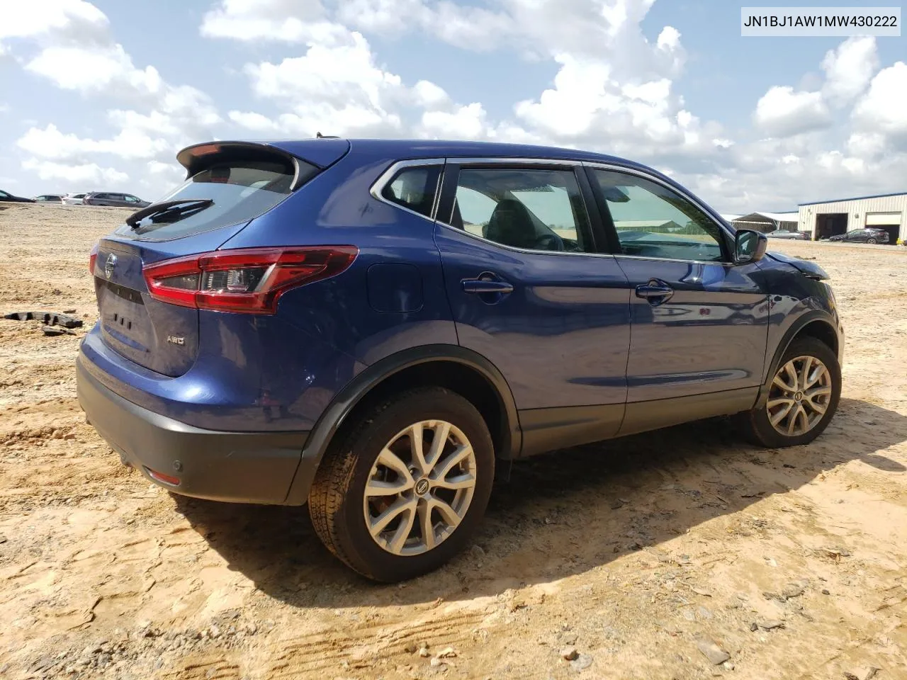 2021 Nissan Rogue Sport S VIN: JN1BJ1AW1MW430222 Lot: 65400794