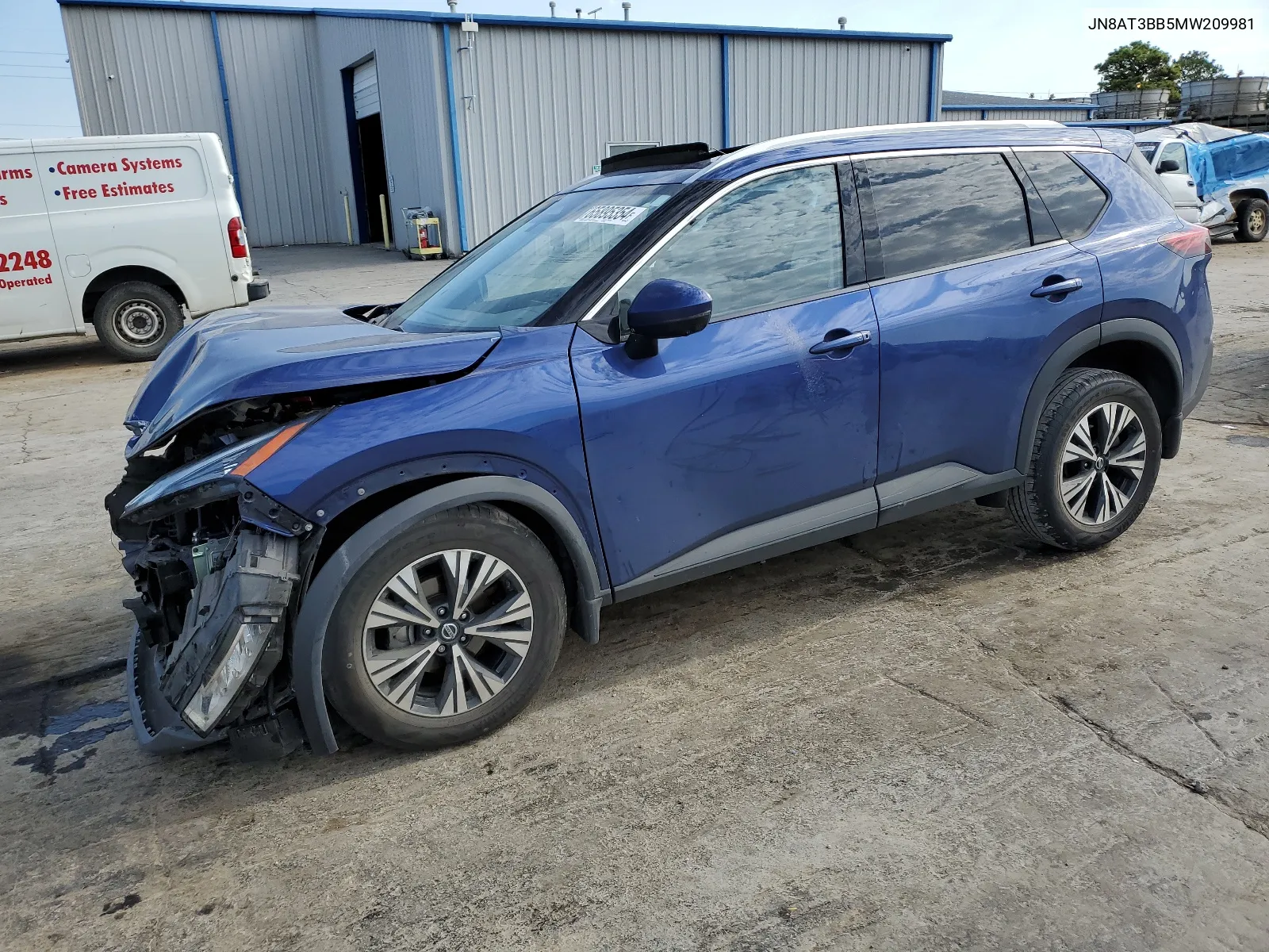 2021 Nissan Rogue Sv VIN: JN8AT3BB5MW209981 Lot: 65895354