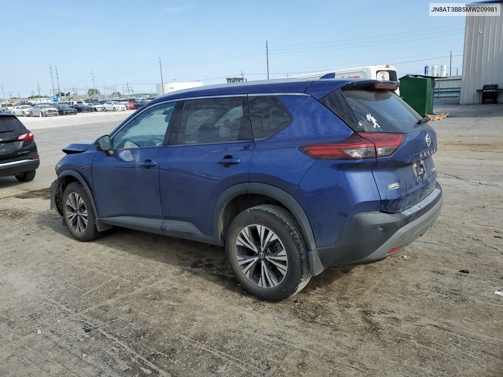 2021 Nissan Rogue Sv VIN: JN8AT3BB5MW209981 Lot: 65895354