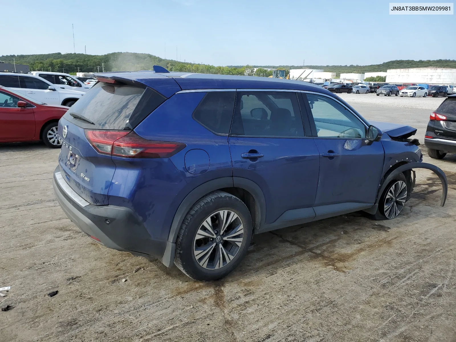 2021 Nissan Rogue Sv VIN: JN8AT3BB5MW209981 Lot: 65895354