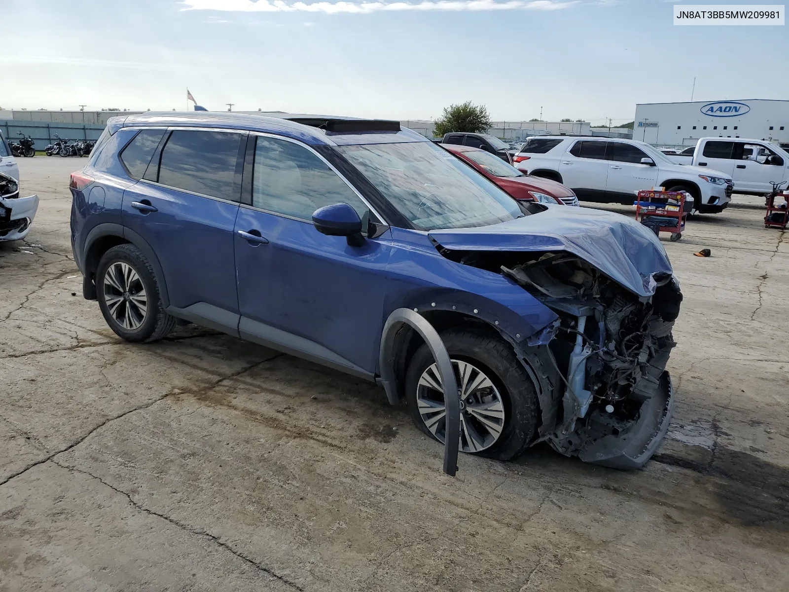 2021 Nissan Rogue Sv VIN: JN8AT3BB5MW209981 Lot: 65895354