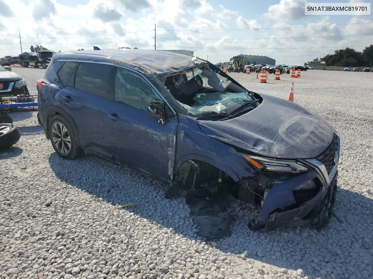 2021 Nissan Rogue Sv VIN: 5N1AT3BAXMC819701 Lot: 66425104