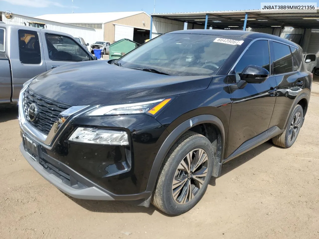 2021 Nissan Rogue Sv VIN: JN8AT3BB9MW221356 Lot: 66439064