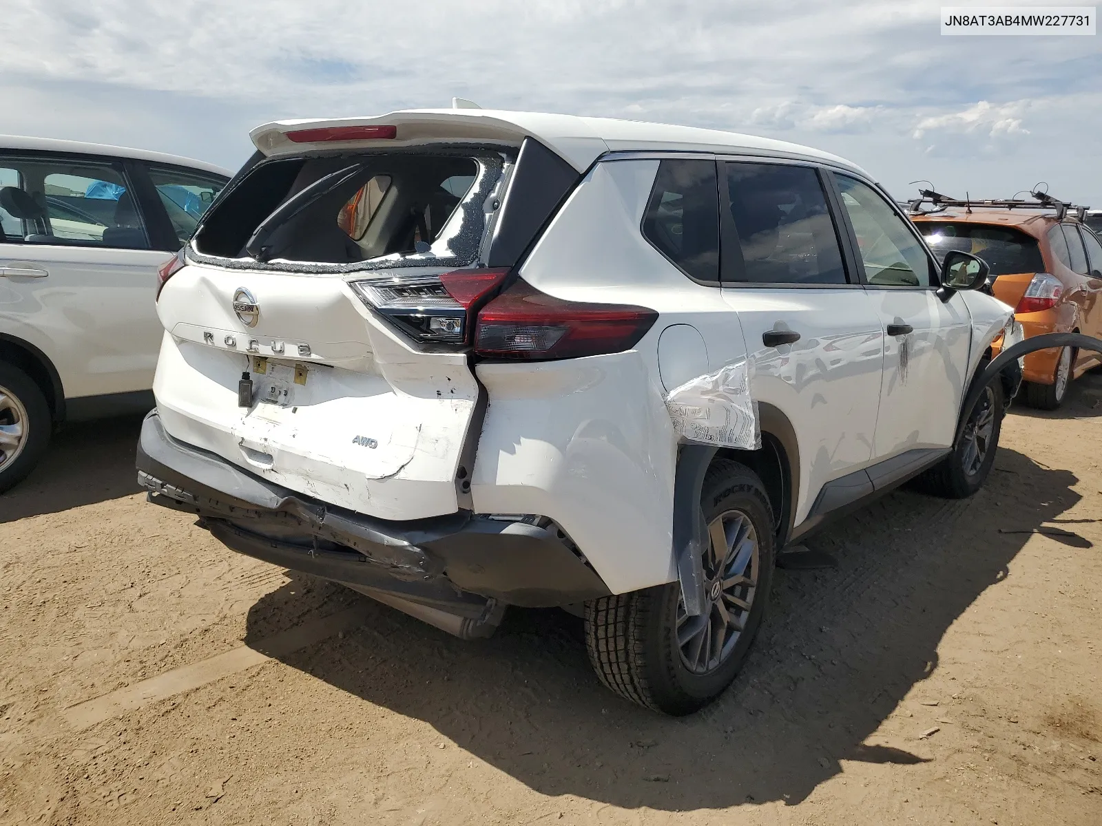 2021 Nissan Rogue S VIN: JN8AT3AB4MW227731 Lot: 66440944