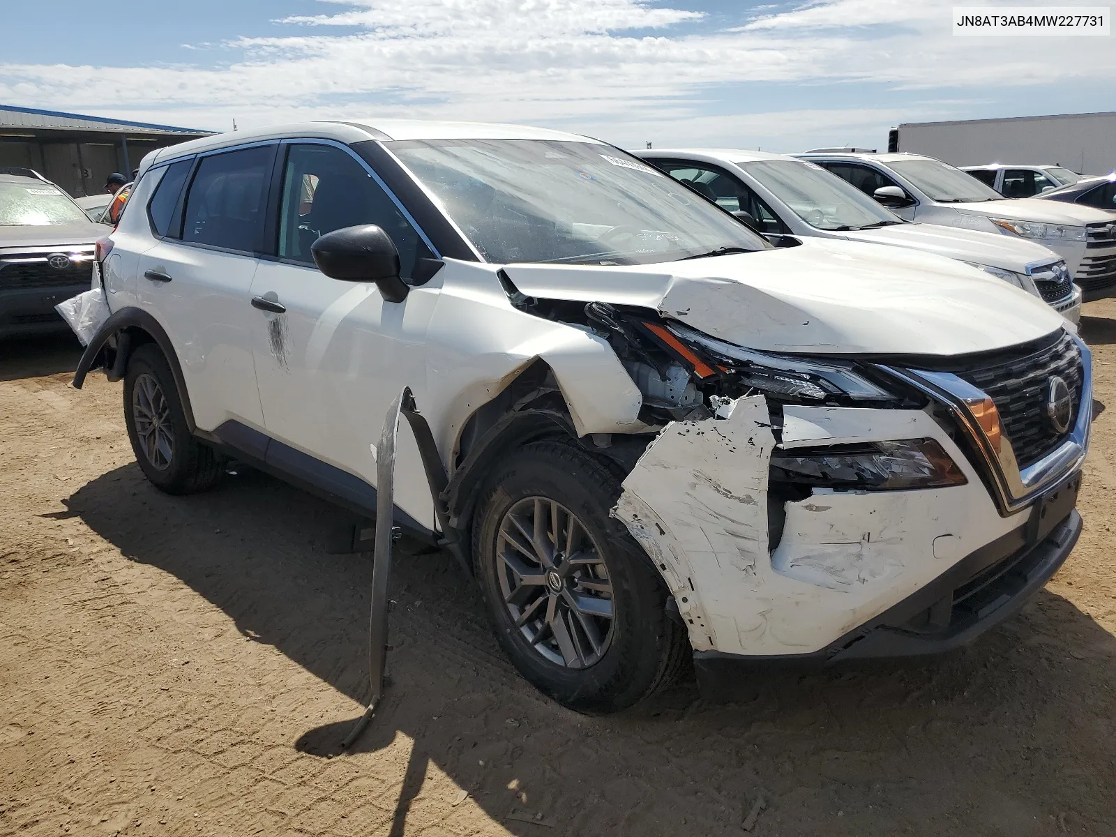 2021 Nissan Rogue S VIN: JN8AT3AB4MW227731 Lot: 66440944