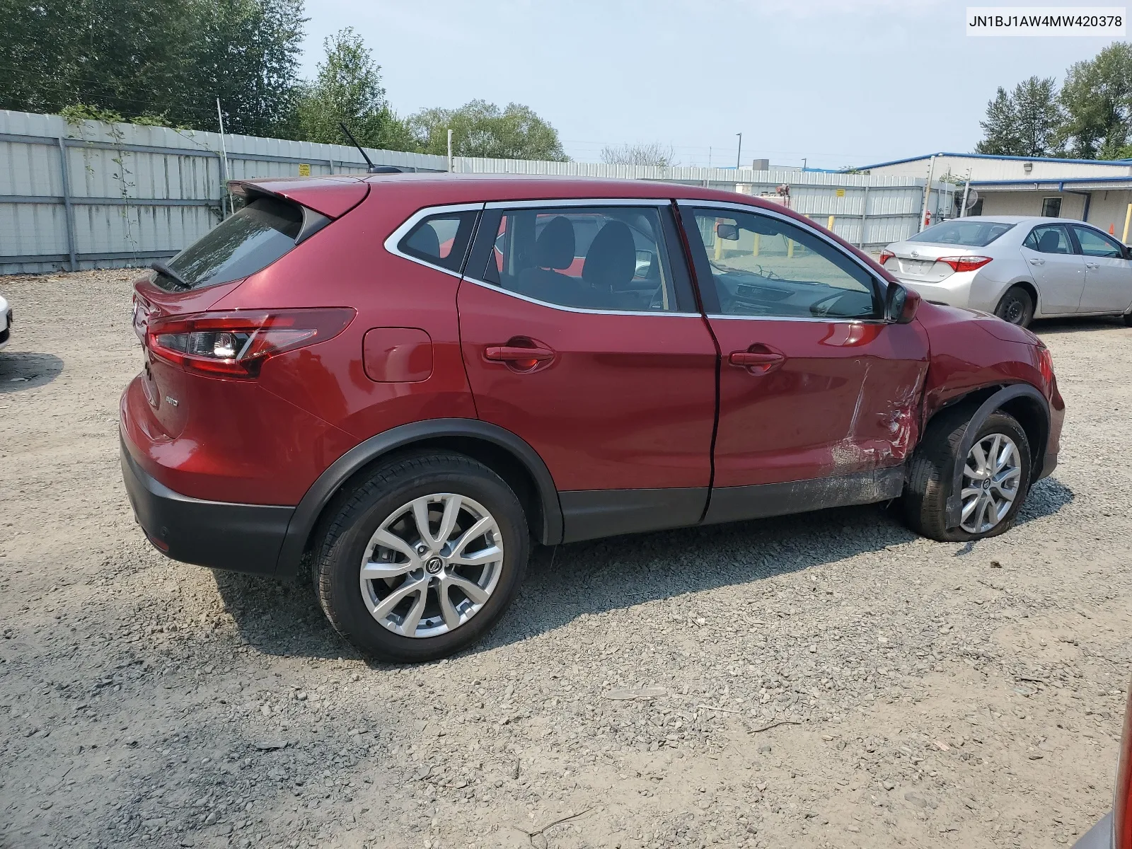 2021 Nissan Rogue Sport S VIN: JN1BJ1AW4MW420378 Lot: 66773434