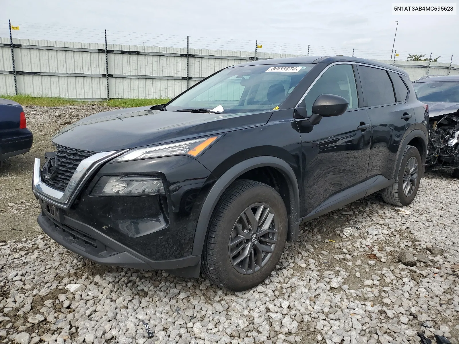 2021 Nissan Rogue S VIN: 5N1AT3AB4MC695628 Lot: 66899074