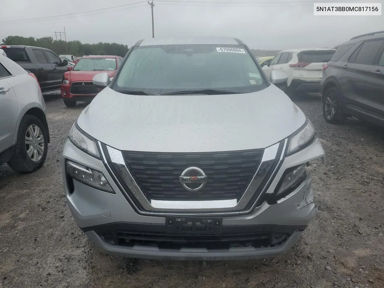 2021 Nissan Rogue Sv VIN: 5N1AT3BB0MC817156 Lot: 67096694