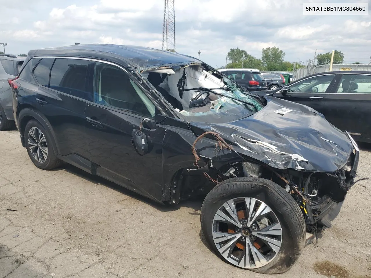 2021 Nissan Rogue Sv VIN: 5N1AT3BB1MC804660 Lot: 67108634