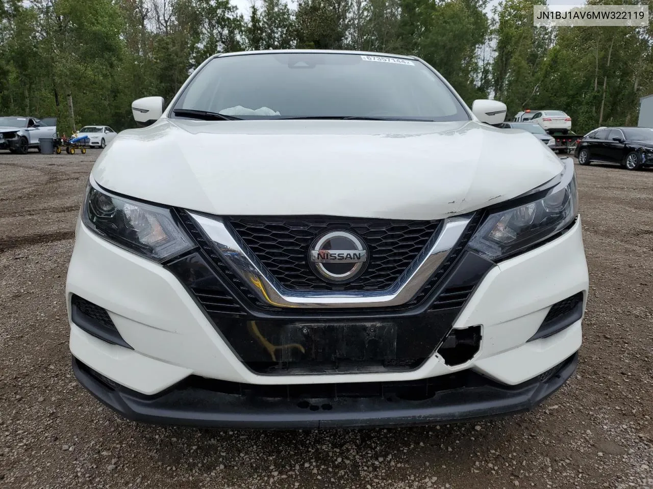 2021 Nissan Rogue Sport S VIN: JN1BJ1AV6MW322119 Lot: 67357144