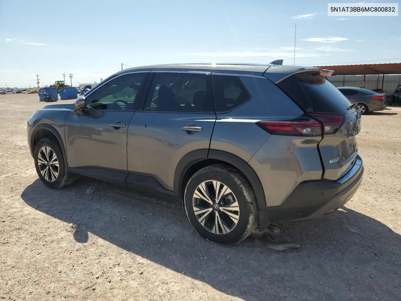 2021 Nissan Rogue Sv VIN: 5N1AT3BB6MC800832 Lot: 67473394