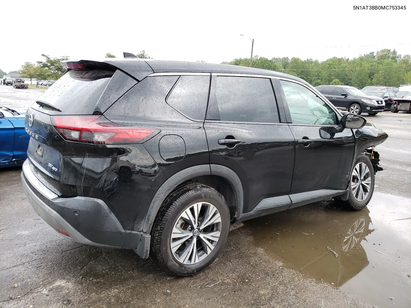 2021 Nissan Rogue Sv VIN: 5N1AT3BB0MC753345 Lot: 67606504