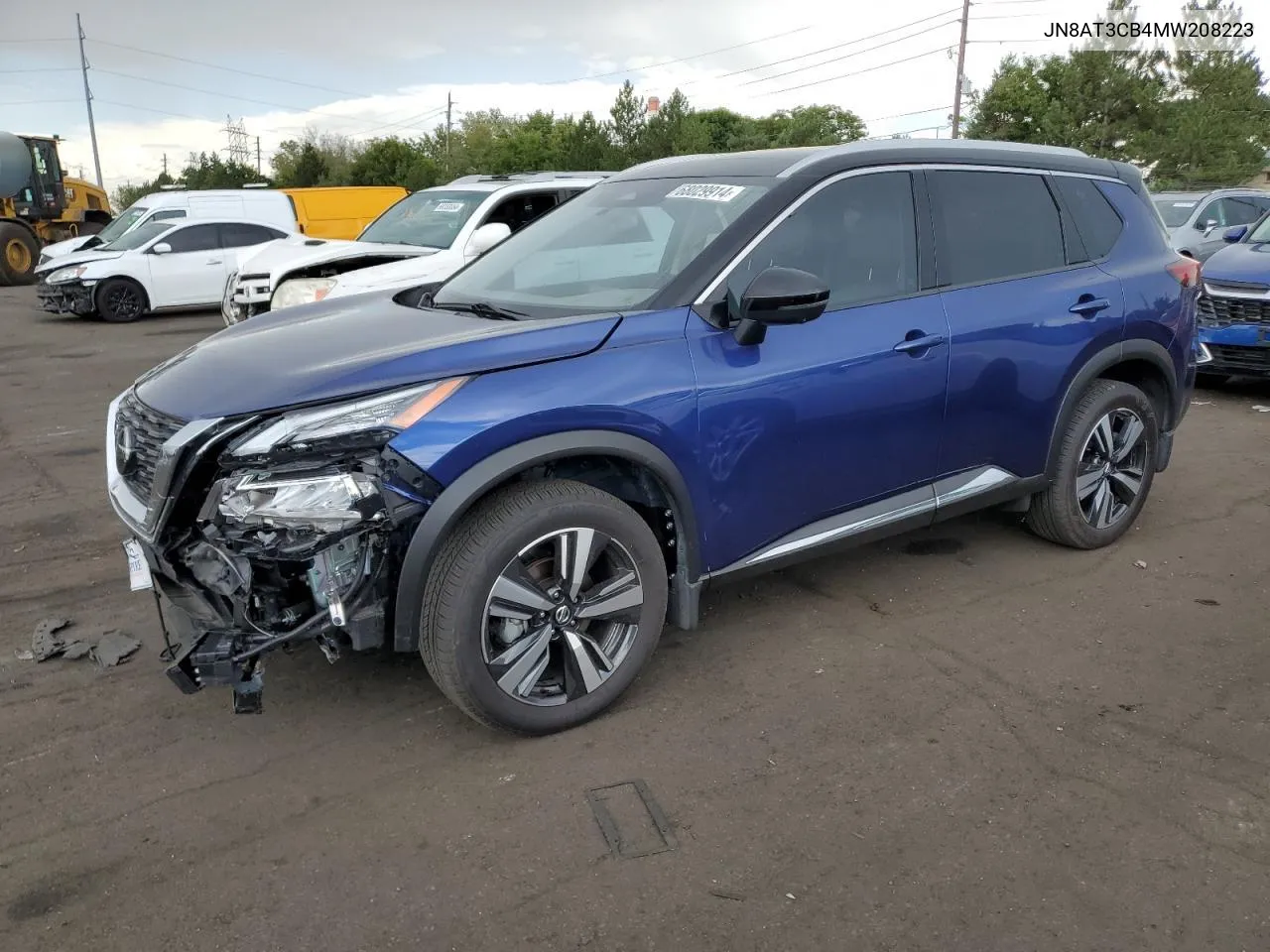 2021 Nissan Rogue Sl VIN: JN8AT3CB4MW208223 Lot: 68029914