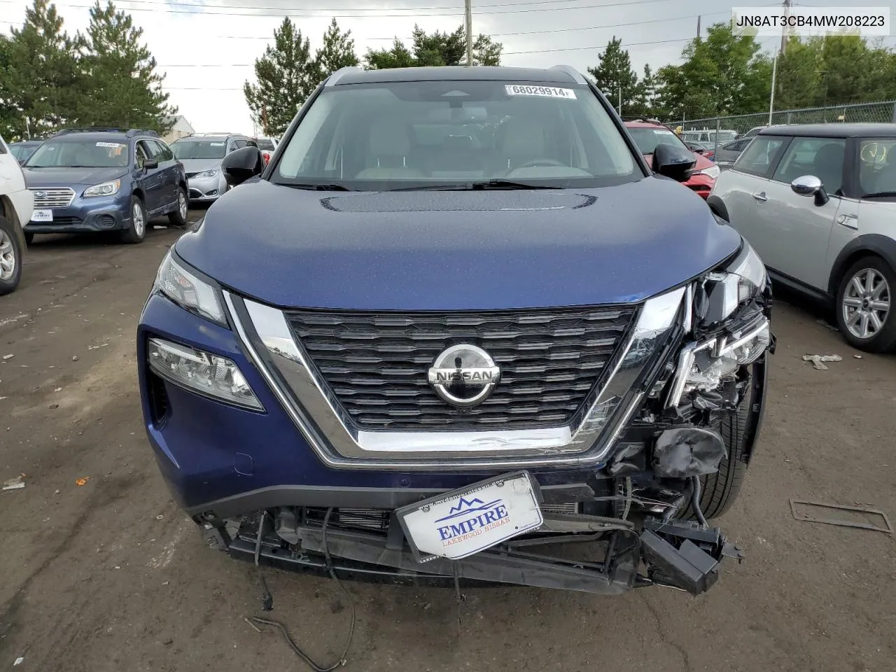 2021 Nissan Rogue Sl VIN: JN8AT3CB4MW208223 Lot: 68029914