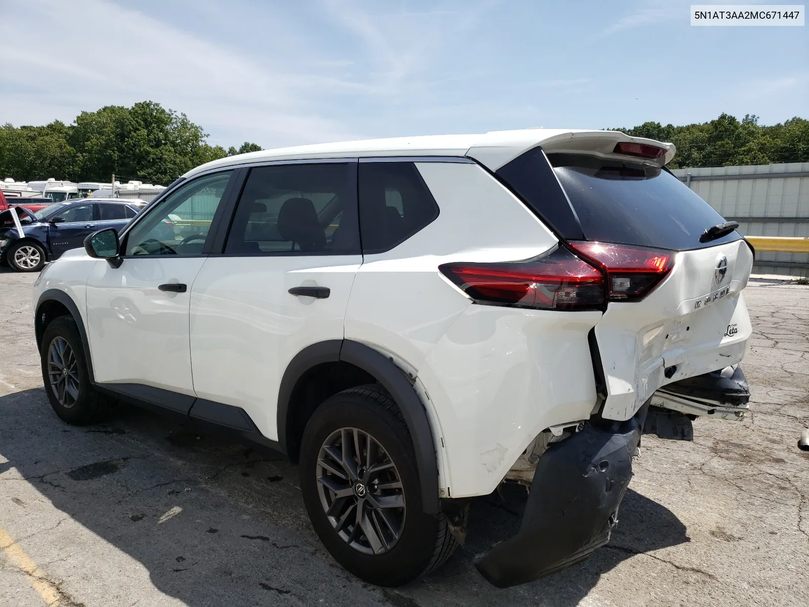 2021 Nissan Rogue S VIN: 5N1AT3AA2MC671447 Lot: 68376624