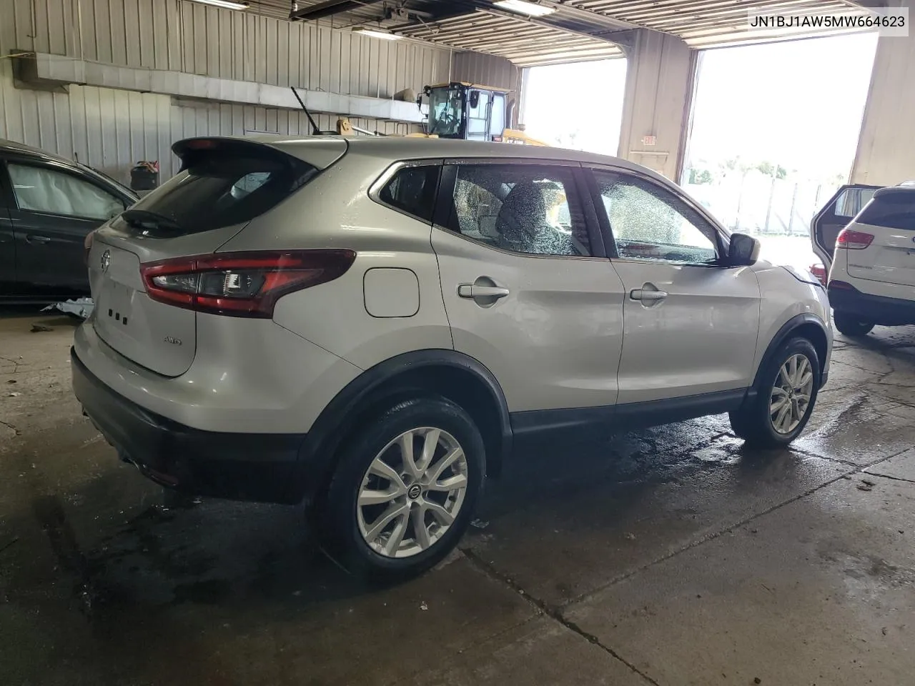 2021 Nissan Rogue Sport S VIN: JN1BJ1AW5MW664623 Lot: 68565424