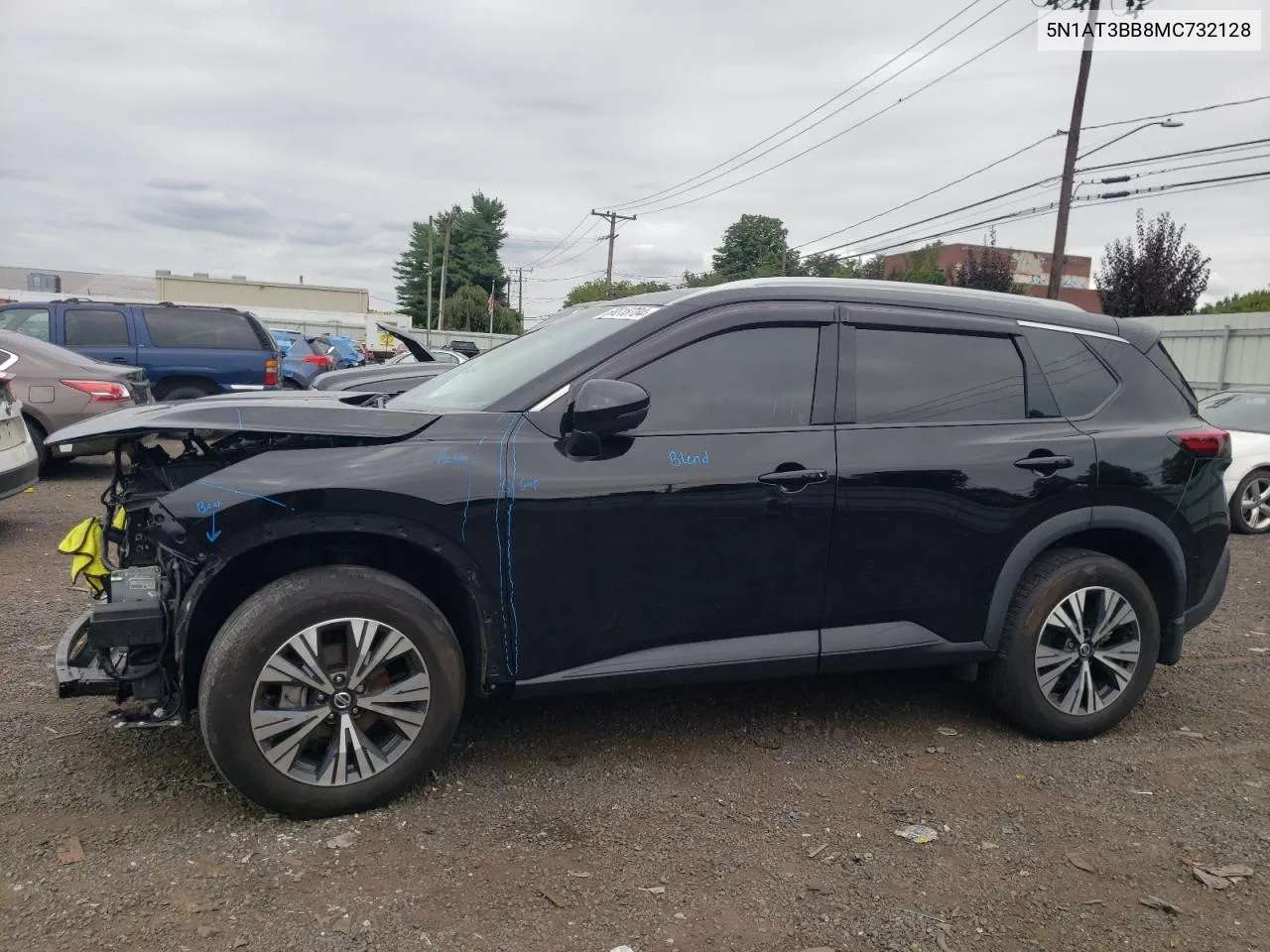 2021 Nissan Rogue Sv VIN: 5N1AT3BB8MC732128 Lot: 68818704