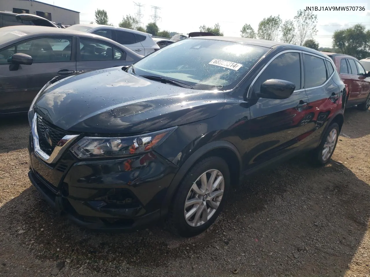 JN1BJ1AV9MW570736 2021 Nissan Rogue Sport S