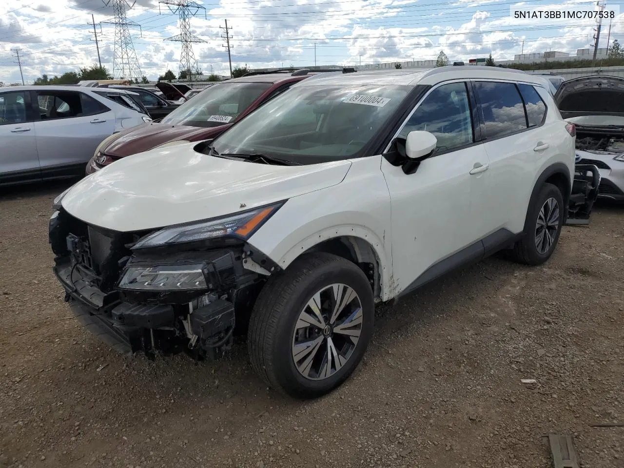 2021 Nissan Rogue Sv VIN: 5N1AT3BB1MC707538 Lot: 69100004