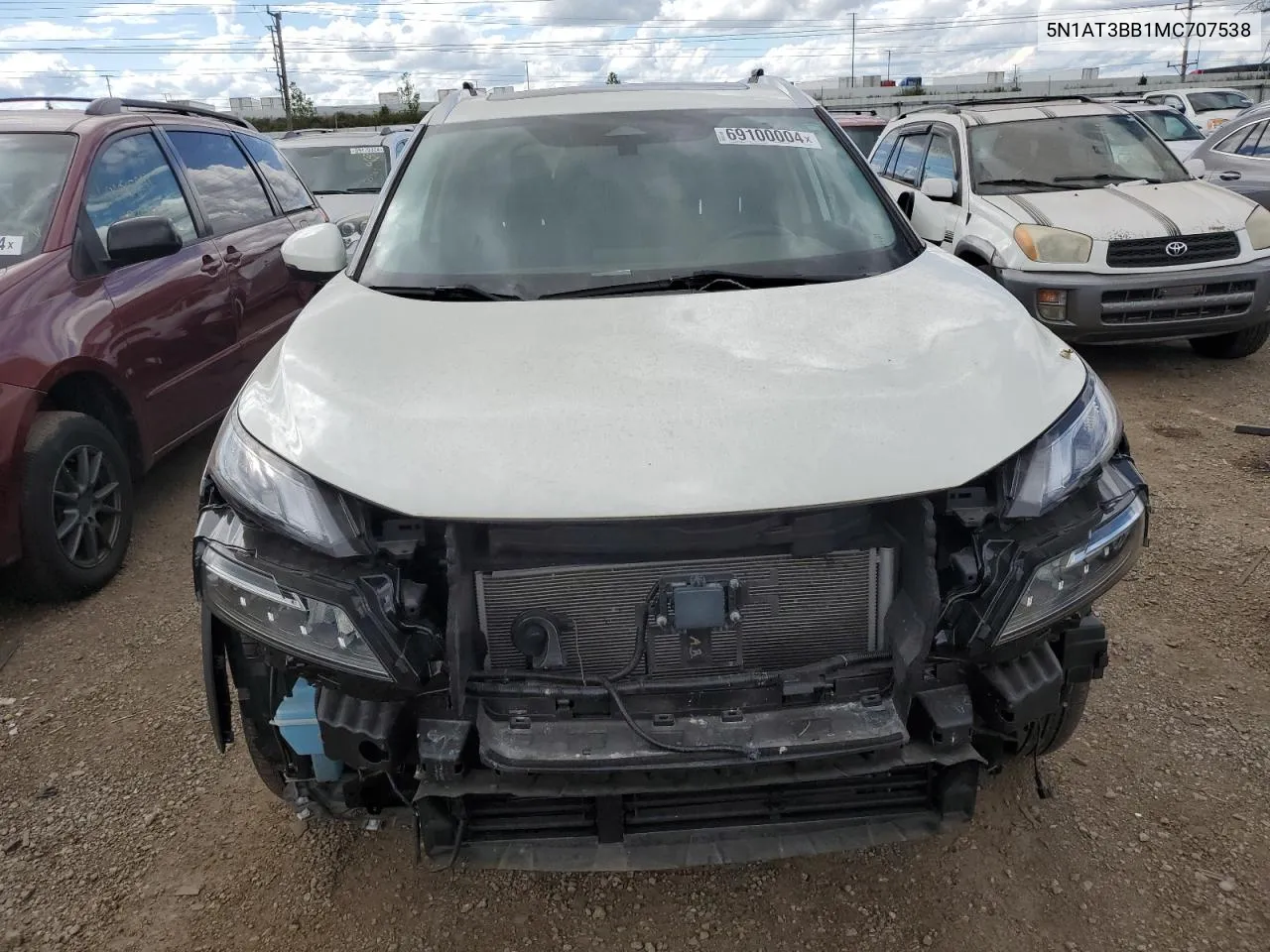 5N1AT3BB1MC707538 2021 Nissan Rogue Sv