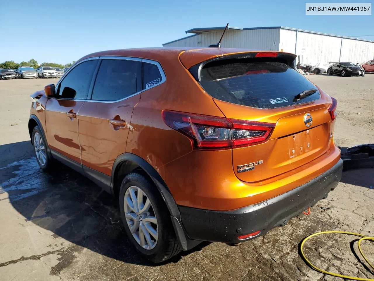 2021 Nissan Rogue Sport S VIN: JN1BJ1AW7MW441967 Lot: 69118024