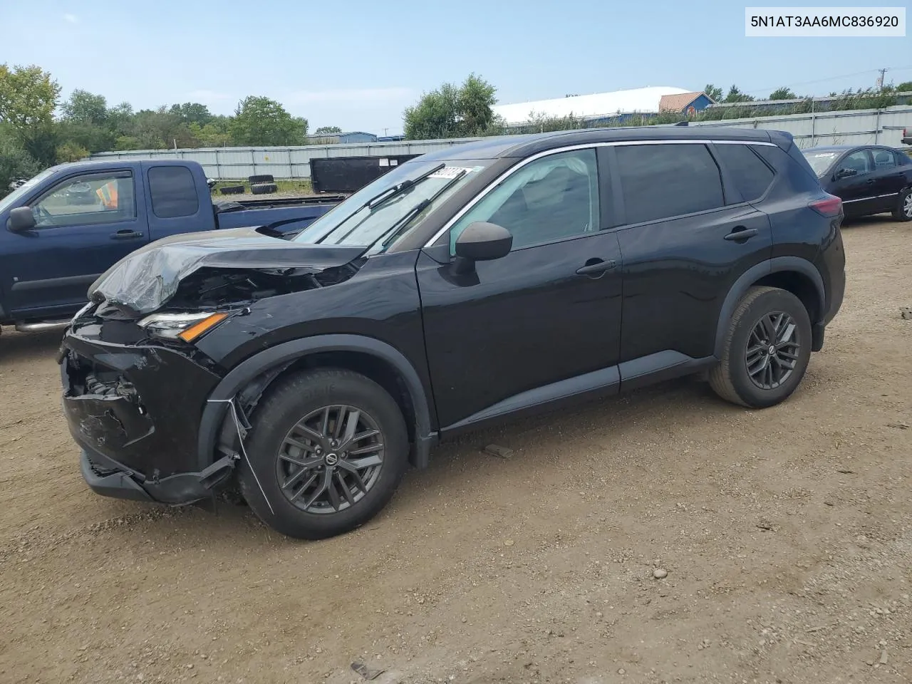 2021 Nissan Rogue S VIN: 5N1AT3AA6MC836920 Lot: 69207374