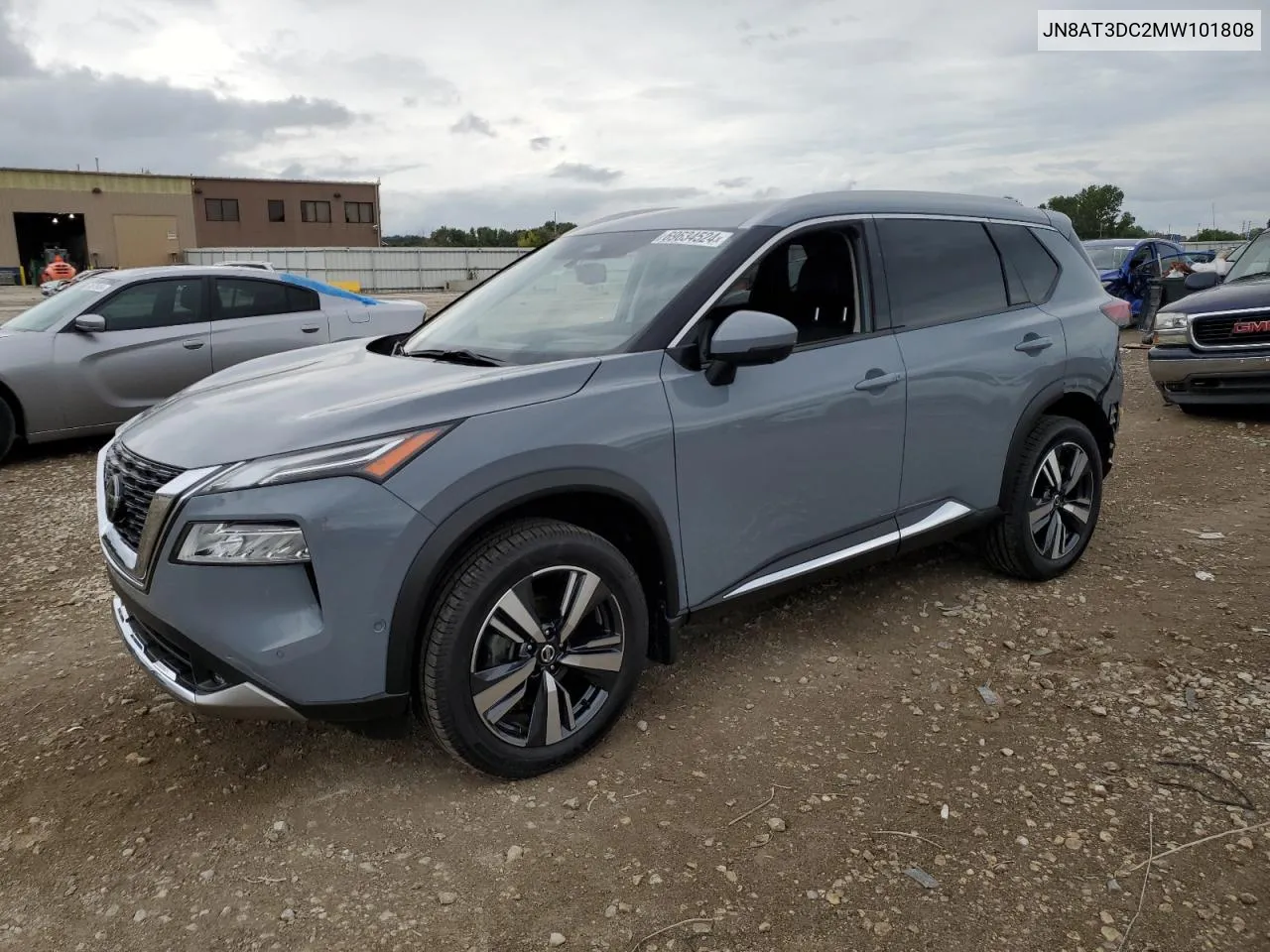 2021 Nissan Rogue Platinum VIN: JN8AT3DC2MW101808 Lot: 69634524