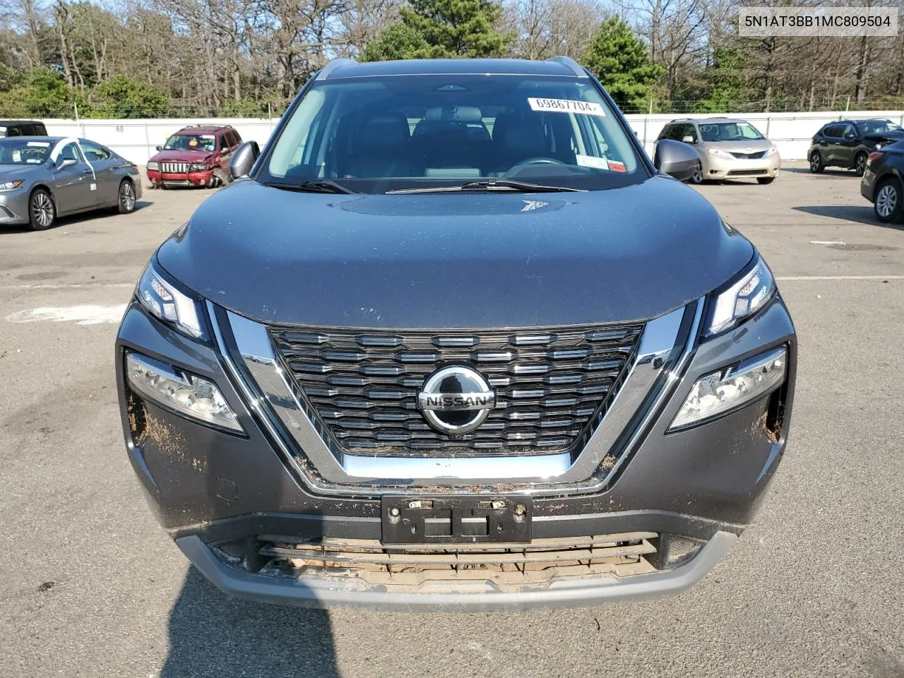 2021 Nissan Rogue Sv VIN: 5N1AT3BB1MC809504 Lot: 69867704