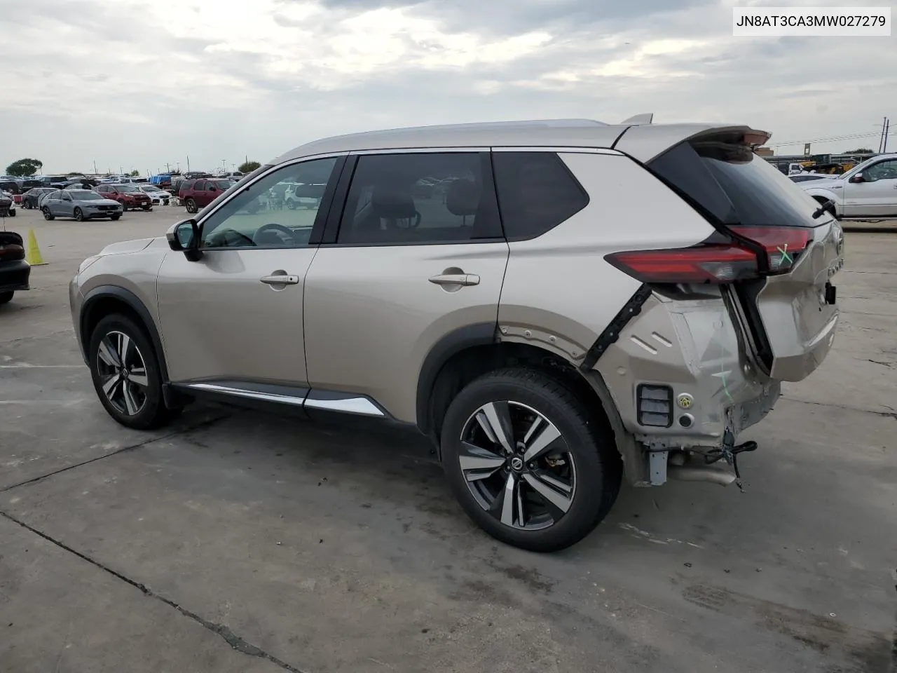 2021 Nissan Rogue Sl VIN: JN8AT3CA3MW027279 Lot: 69984124