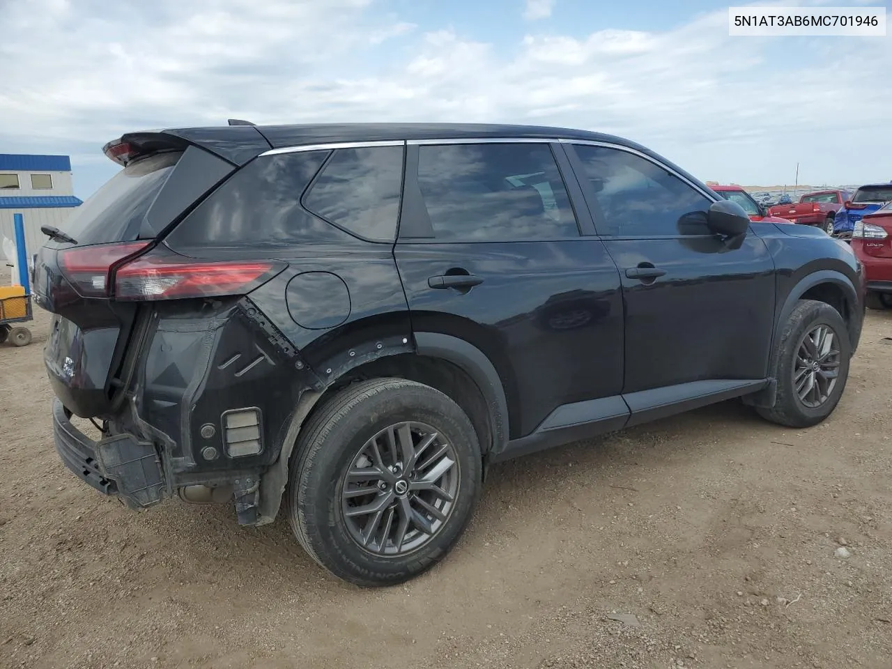 2021 Nissan Rogue S VIN: 5N1AT3AB6MC701946 Lot: 70030604