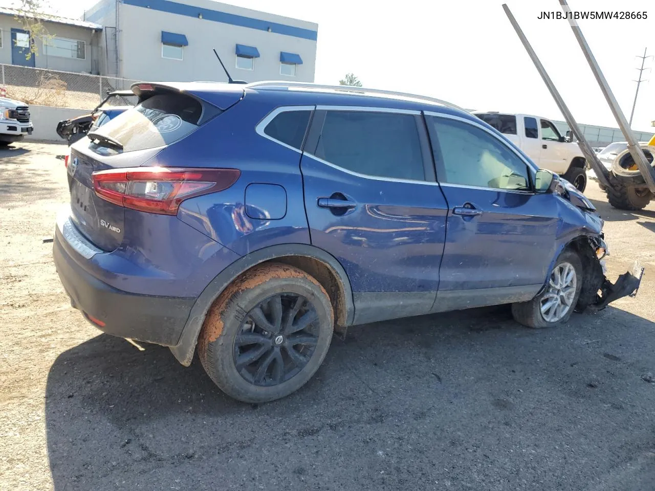 2021 Nissan Rogue Sport Sv VIN: JN1BJ1BW5MW428665 Lot: 70067774