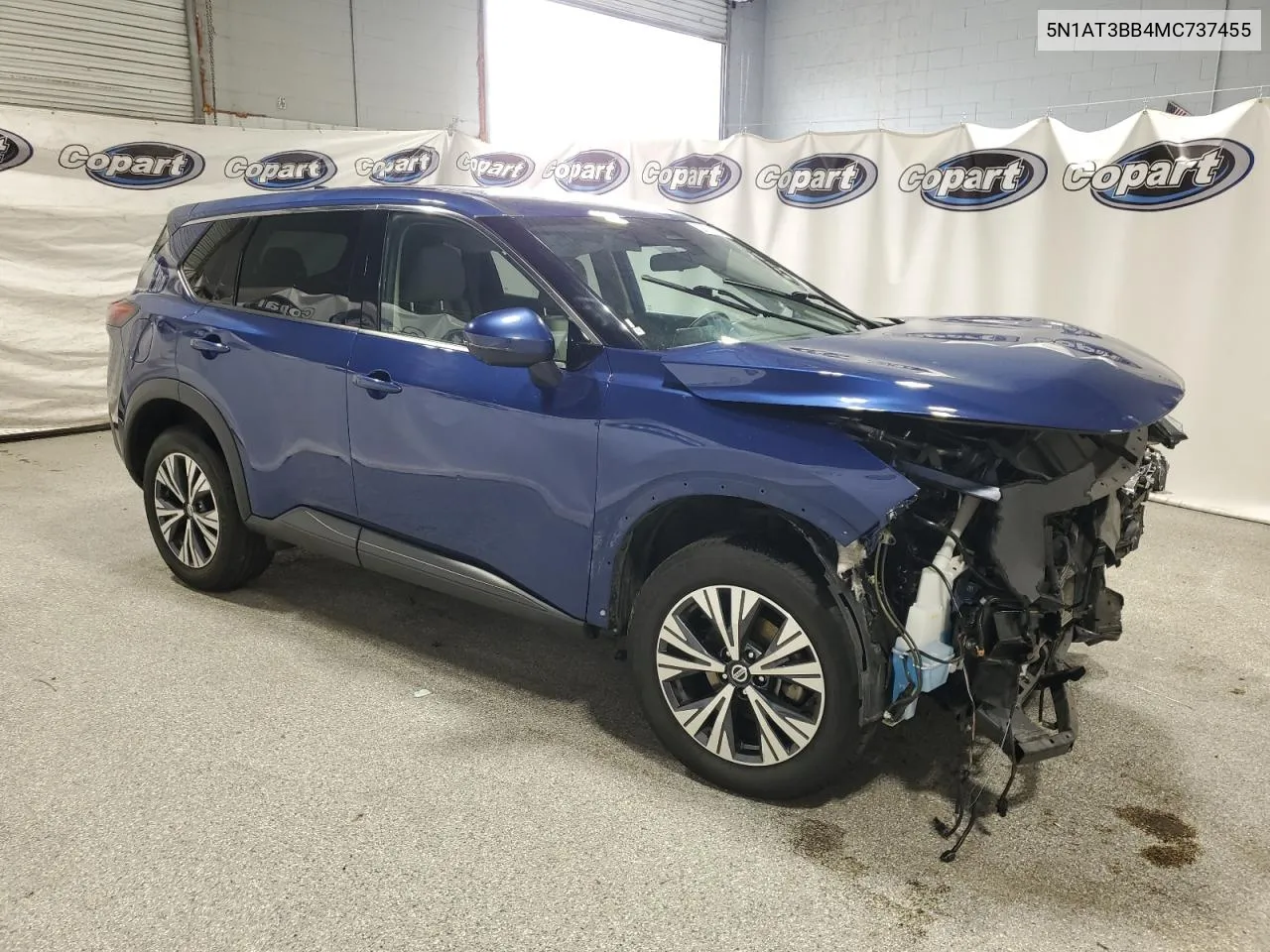 2021 Nissan Rogue Sv VIN: 5N1AT3BB4MC737455 Lot: 70240984