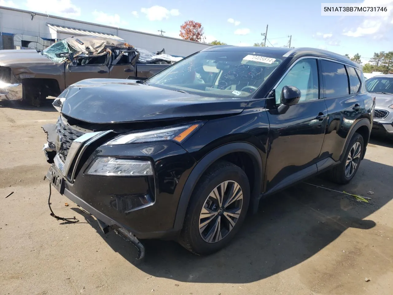 2021 Nissan Rogue Sv VIN: 5N1AT3BB7MC731746 Lot: 70405814