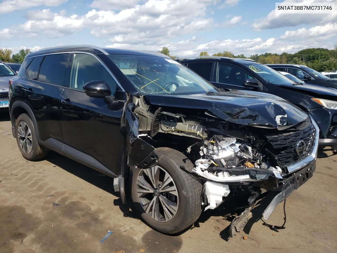 2021 Nissan Rogue Sv VIN: 5N1AT3BB7MC731746 Lot: 70405814