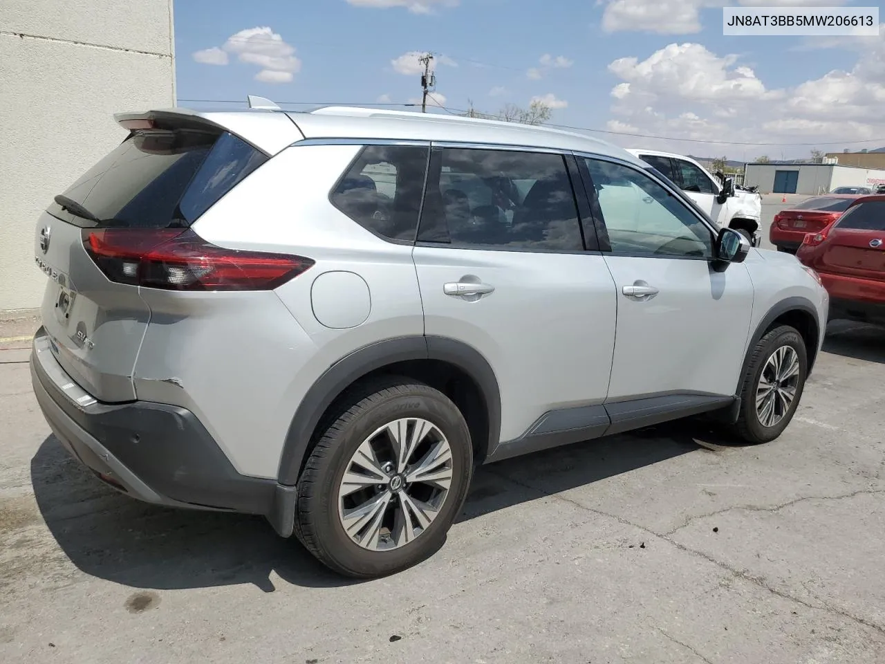 2021 Nissan Rogue Sv VIN: JN8AT3BB5MW206613 Lot: 70406534