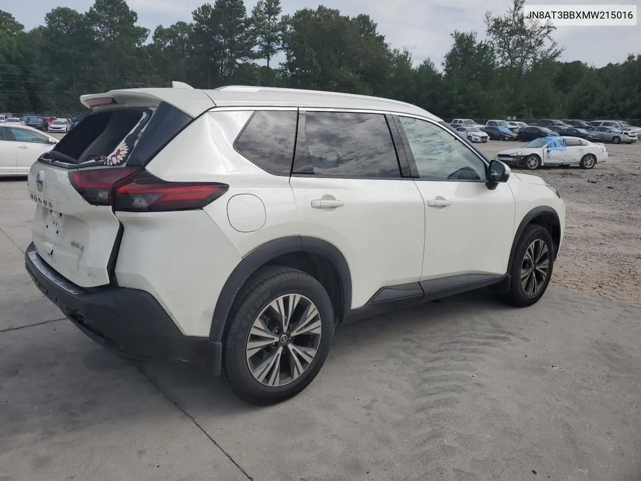 2021 Nissan Rogue Sv VIN: JN8AT3BBXMW215016 Lot: 70514424