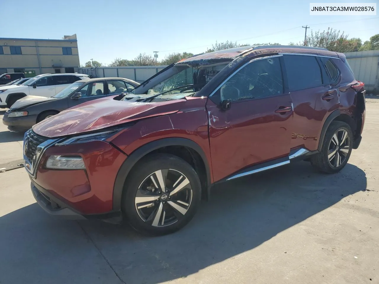 2021 Nissan Rogue Sl VIN: JN8AT3CA3MW028576 Lot: 70820924