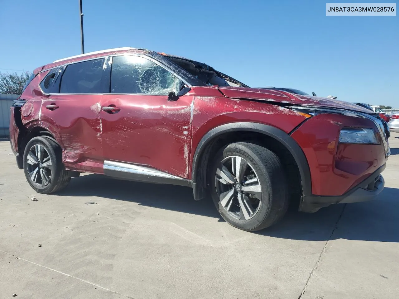 2021 Nissan Rogue Sl VIN: JN8AT3CA3MW028576 Lot: 70820924