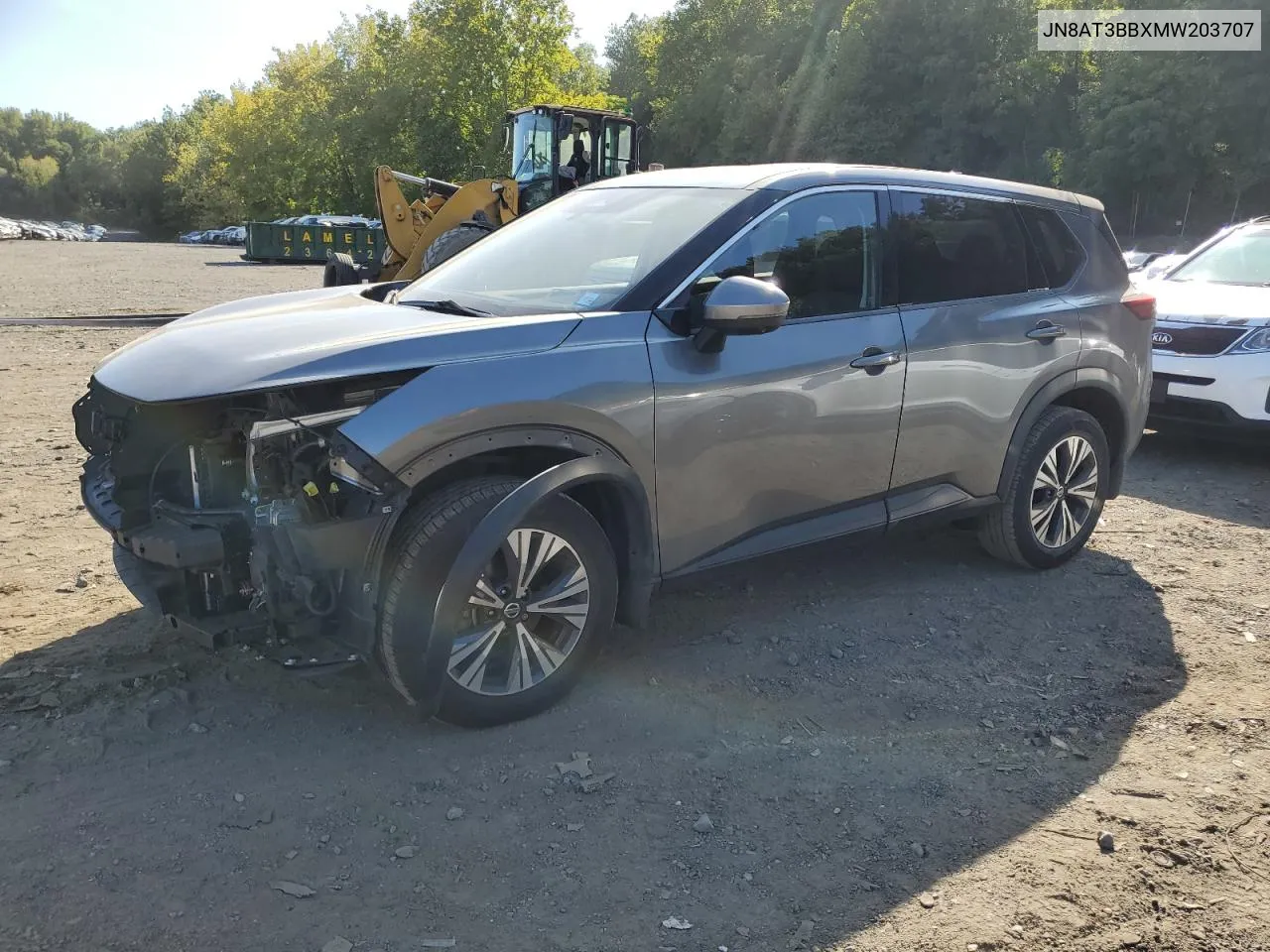 JN8AT3BBXMW203707 2021 Nissan Rogue Sv