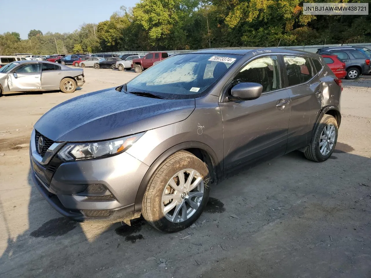 2021 Nissan Rogue Sport S VIN: JN1BJ1AW4MW438721 Lot: 70973374