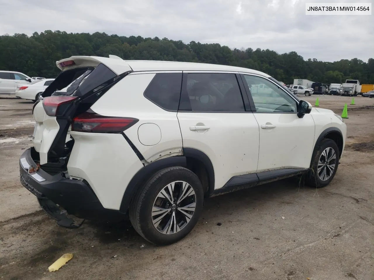 2021 Nissan Rogue Sv VIN: JN8AT3BA1MW014564 Lot: 71001554