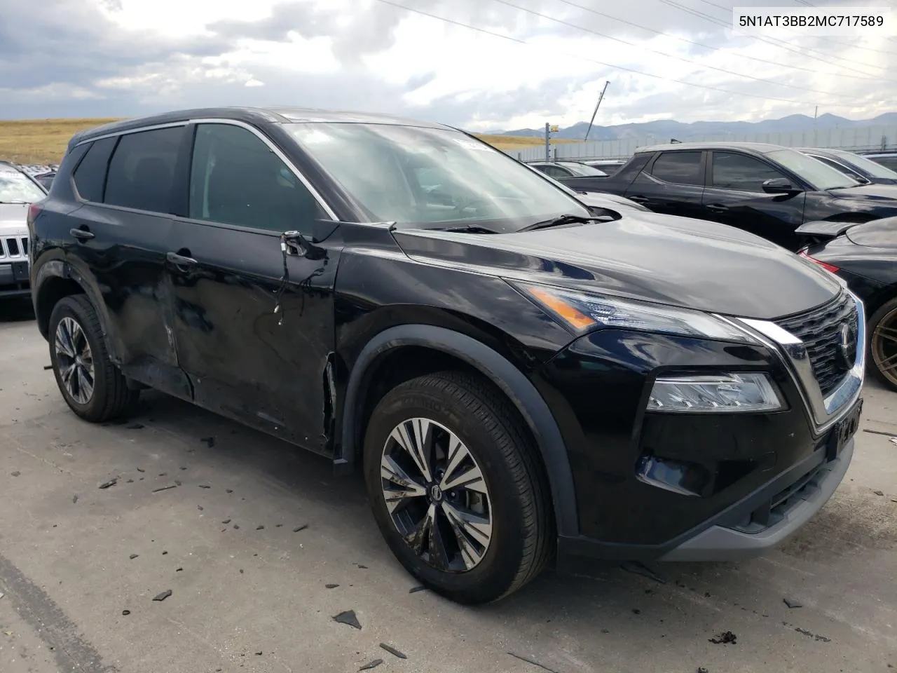 2021 Nissan Rogue Sv VIN: 5N1AT3BB2MC717589 Lot: 71277704