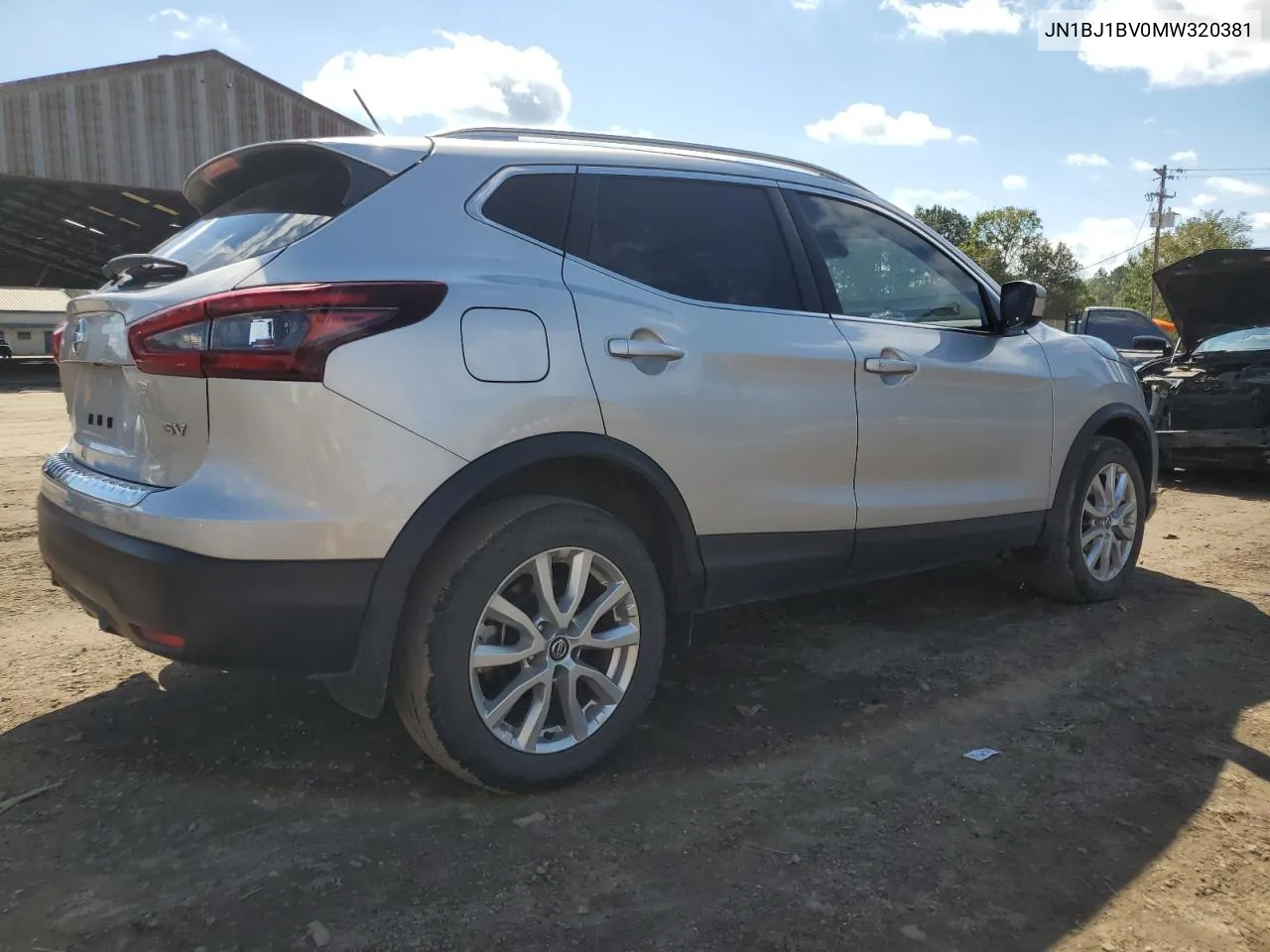 2021 Nissan Rogue Sport Sv VIN: JN1BJ1BV0MW320381 Lot: 71312204