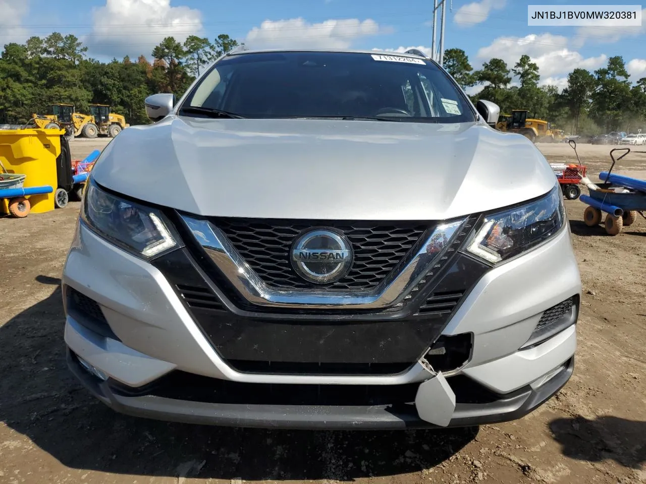 2021 Nissan Rogue Sport Sv VIN: JN1BJ1BV0MW320381 Lot: 71312204