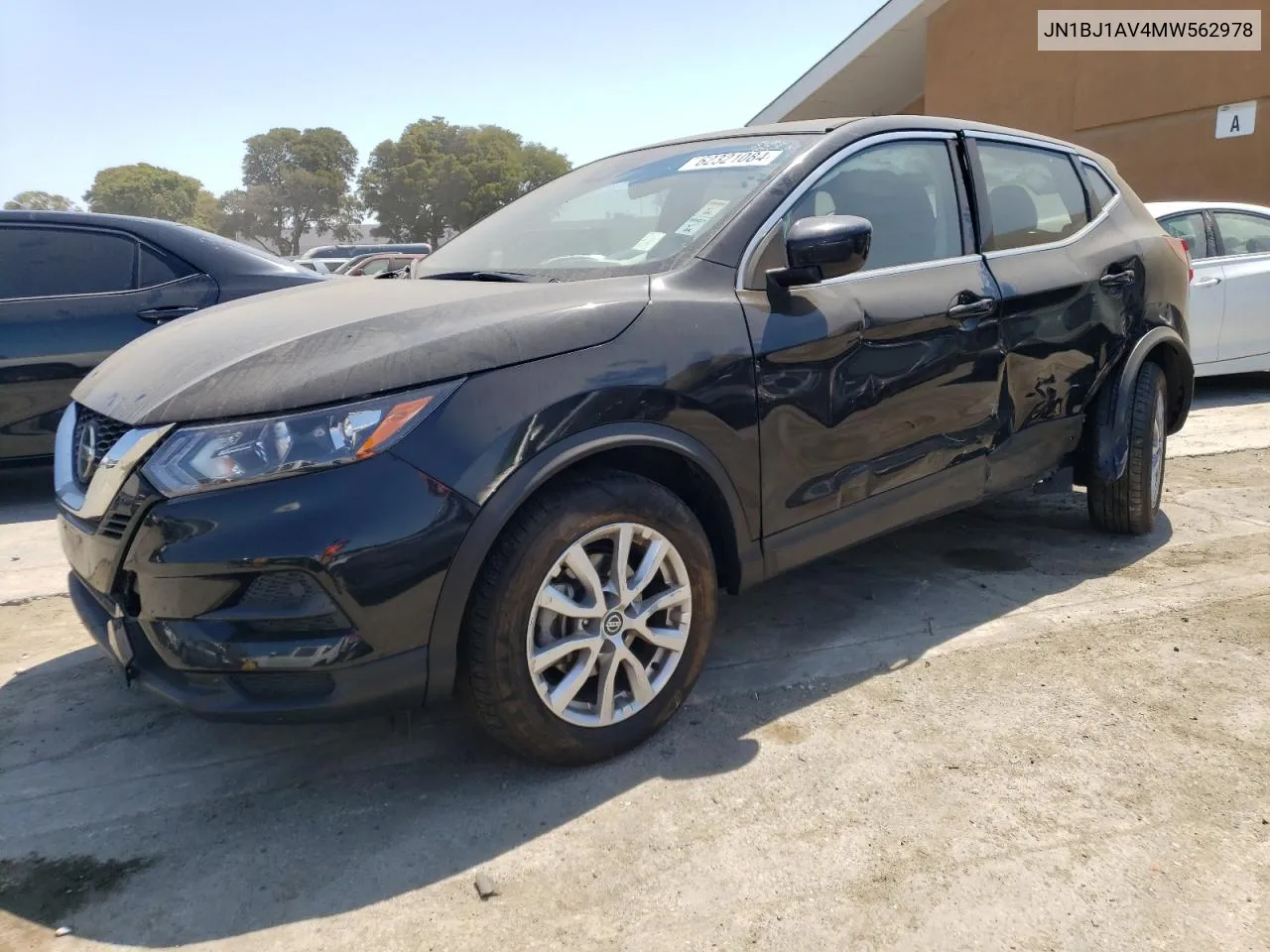 2021 Nissan Rogue Sport S VIN: JN1BJ1AV4MW562978 Lot: 71855054