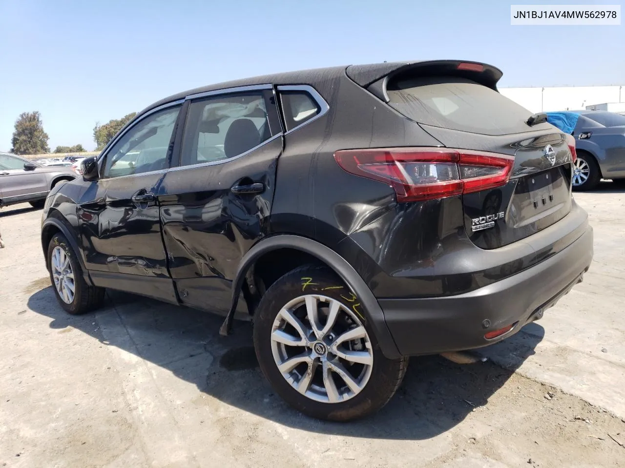 2021 Nissan Rogue Sport S VIN: JN1BJ1AV4MW562978 Lot: 71855054