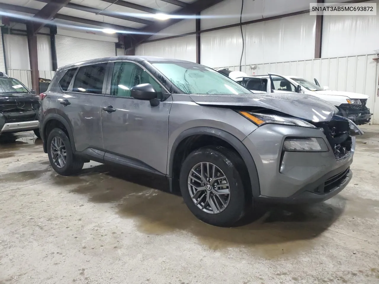 2021 Nissan Rogue S VIN: 5N1AT3AB5MC693872 Lot: 72037634