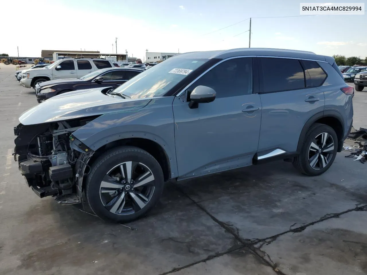 2021 Nissan Rogue Sl VIN: 5N1AT3CA4MC829994 Lot: 72369794