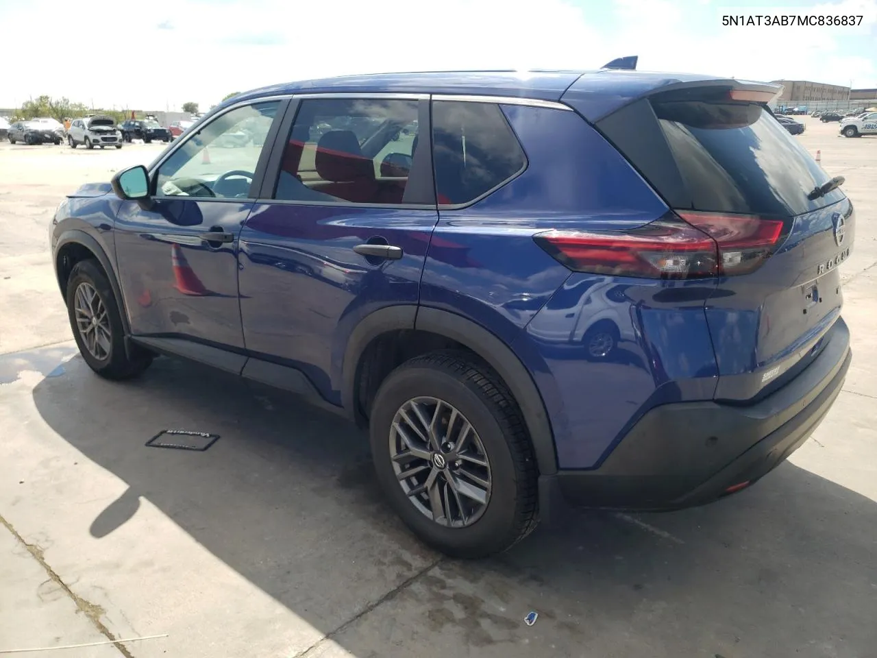 2021 Nissan Rogue S VIN: 5N1AT3AB7MC836837 Lot: 72584244