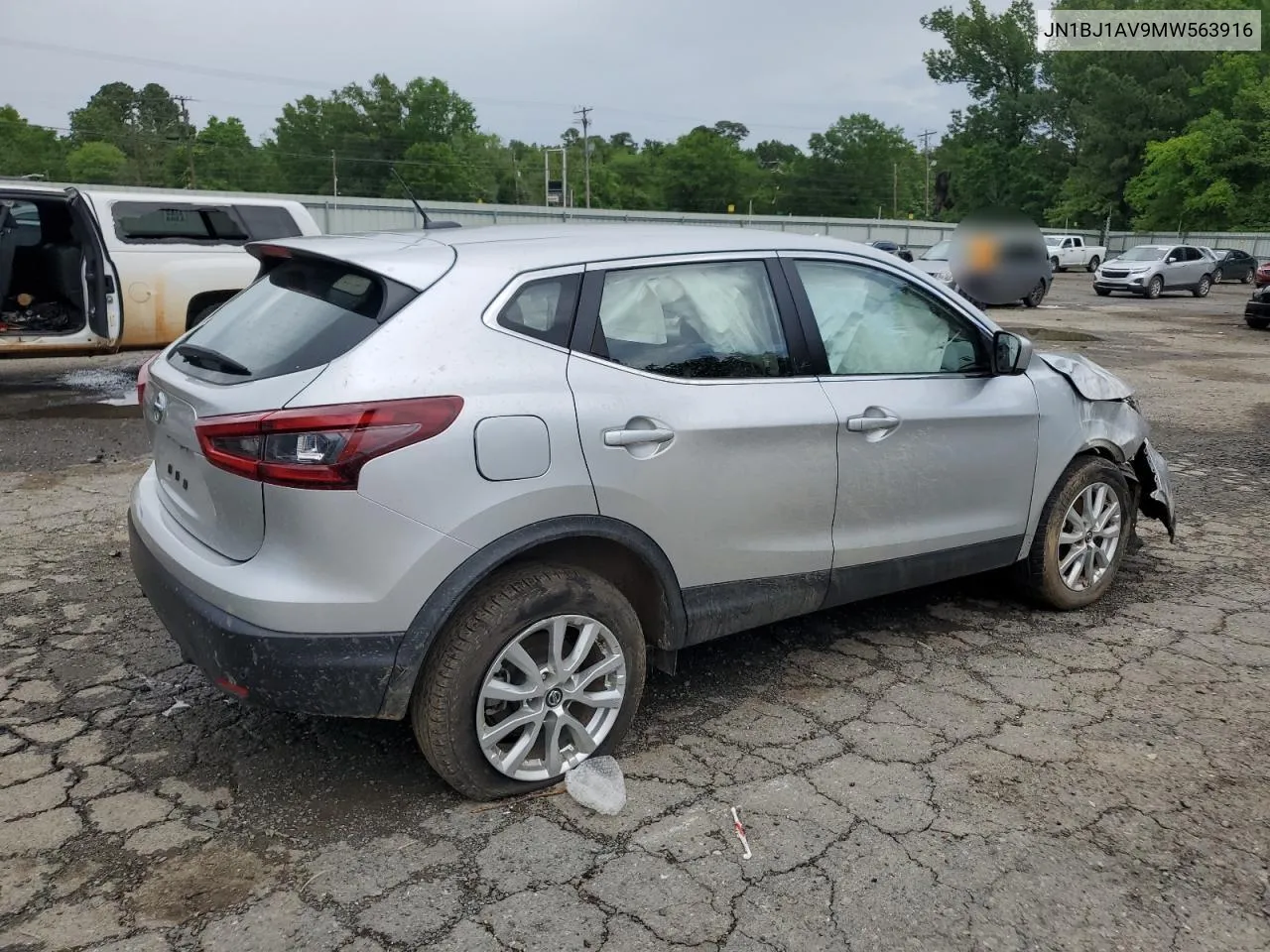 2021 Nissan Rogue Sport S VIN: JN1BJ1AV9MW563916 Lot: 72727584